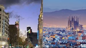 Comparativa visual entre clubs de cannabis de Madrid y Barcelona